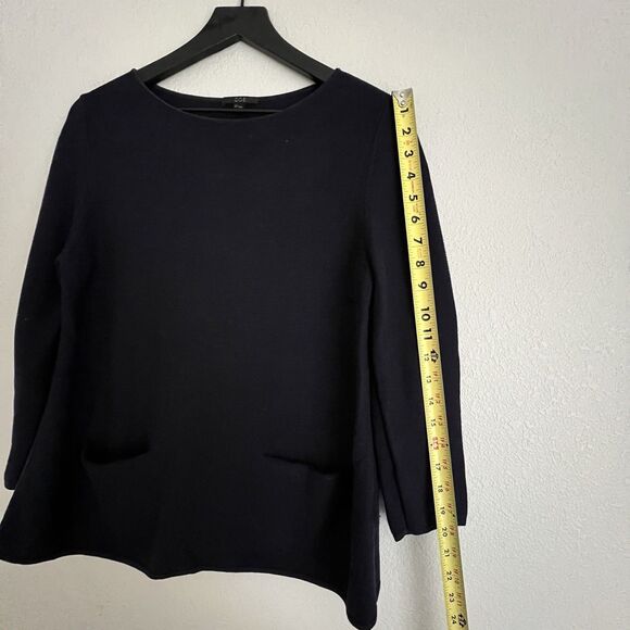 Women's COS Long Sleeve Pockets Navy Blue Sweater Size Small Cotton - Picture 7 of 8